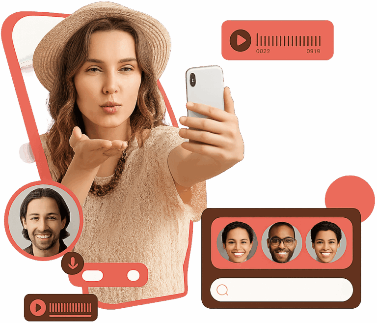 Videochat aleatorio con desconocidos en ChatiMeet